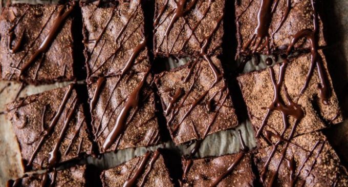 One Bowl Irish Coffee Fudge Brownies