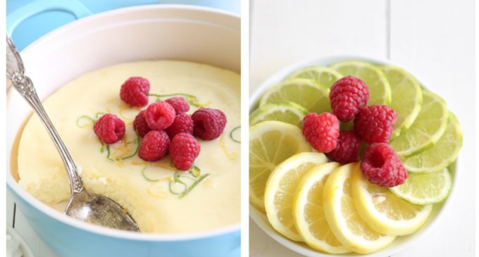 Lemon Lime Pudding With a Surprise Twist- It’s Baked