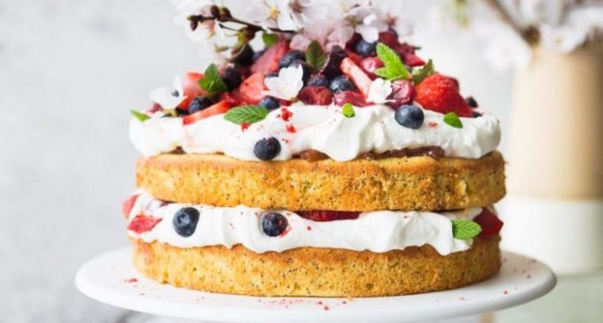 This Berries and Cream Cake Is Light AND Decadent!