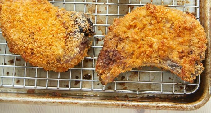 Cheesy Breaded Pork Chops