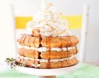 Eat Cake for Breakfast With This Delicious Waffle Cake With Cinnamon Sugar Syrup