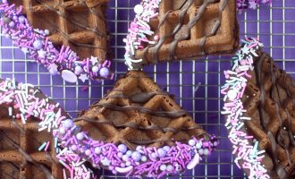 These Chocolate Waffle Wedges Are The Perfect Addition to an Ice Cream Sundae