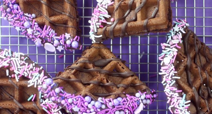 These Chocolate Waffle Wedges Are The Perfect Addition to an Ice Cream Sundae