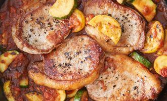 One-Skillet Meals: Spicy Salsa Pork Chops