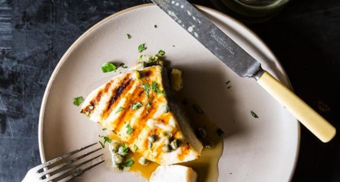 Swordfish is Back on the Menu…Celebrate With This Grilled Swordfish and Lemon-Caper Sauce!