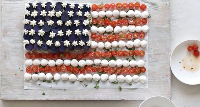 Celebrate July 4 With American Flag-Themed Salad