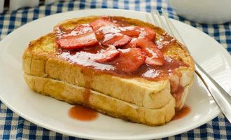 Make Mornings Extra Special With This Stuffed Strawberry French Toast