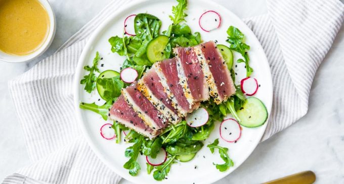 Seared Tuna Topped With Wasabi Butter Sauce is Our Favorite Thing This Week