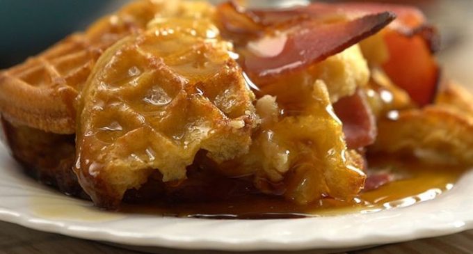 Waffle Bacon Casserole