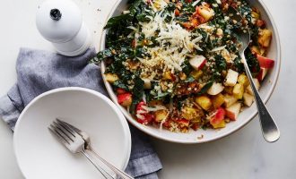 Make Ahead Lunch: Kale and Bulgur Salad With Brown Butter & Apple Dressing