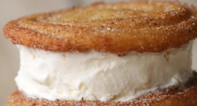Churro Ice Cream Sandwiches Are Something Everyone Needs In Their Life