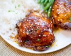 The Best Honey Garlic Chicken Thighs Straight From The Slow Cooker