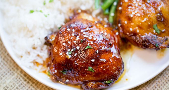 The Best Honey Garlic Chicken Thighs Straight From The Slow Cooker