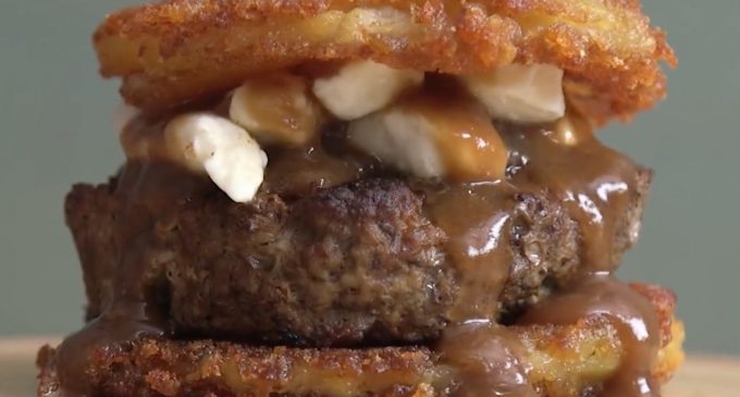 The French Fry & Gravy Burger That Is As Delicious As It Is Unique