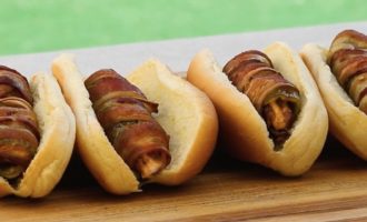 Bacon Wrapped Jalapeno Popper Hot Dogs Because Why Not