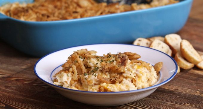 This French Onion Chicken & Rice Casserole Is Hearty Enough To Feed A Small Army