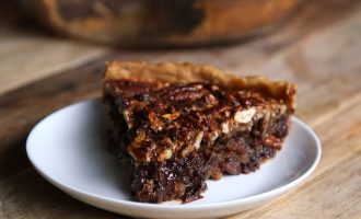 Chocolate Bourbon Pecan Pie Takes Is Indulgent and Perfect For the Holiday Season