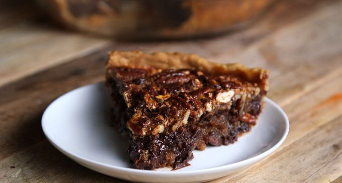 Chocolate Bourbon Pecan Pie Takes Is Indulgent and Perfect For the Holiday Season
