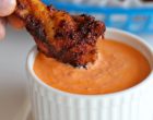 Brown Sugar Chicken Wings With Roasted Red Pepper Sauce