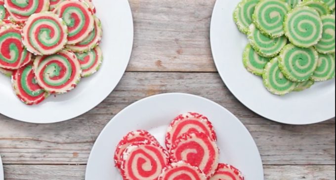 Get Into The Holiday Spirit With These Holiday Swirl Sugar Cookies