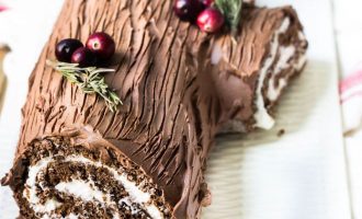 A Christmas Yule Log That Takes The Cake