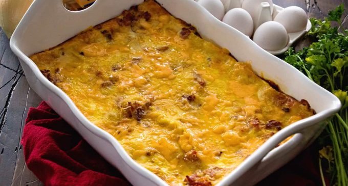 This Ham And Cheese Breakfast Lasagna Is Perfection