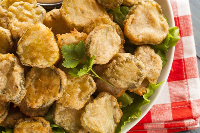 County Fair Style Fried Pickles Recipe Station