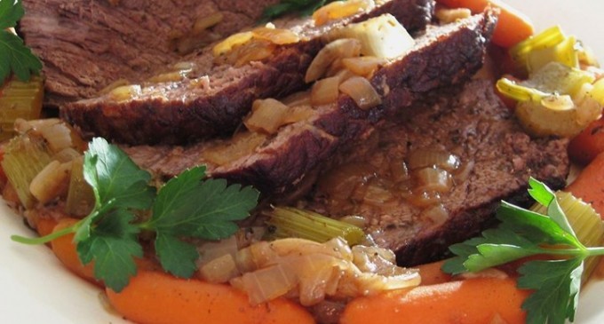An All American Traditional Dinner Idea: Beef Pot Roast With Roasted ...