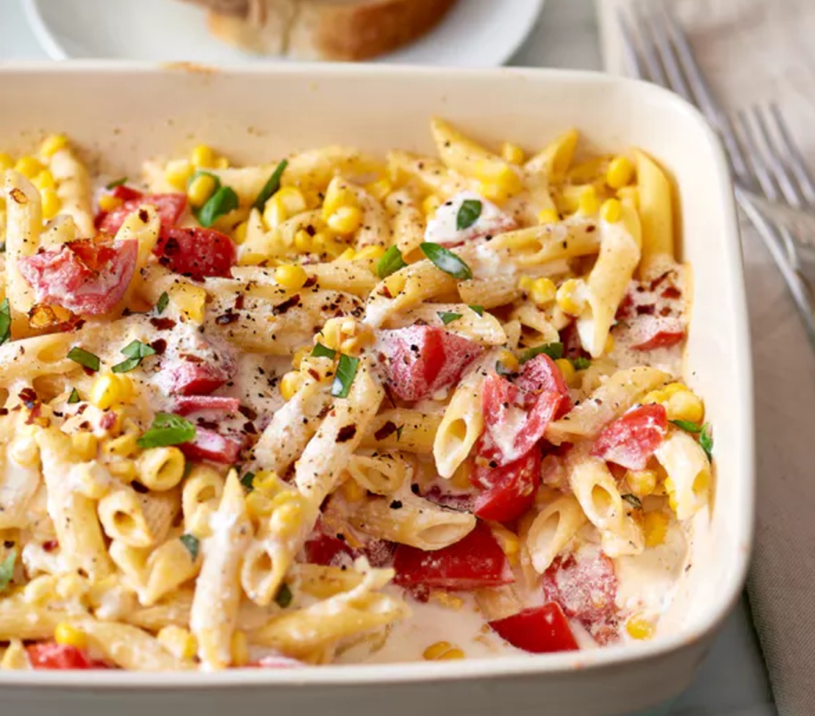 This Baked Ziti With Veggies is Creamy and Fresh Recipe Station